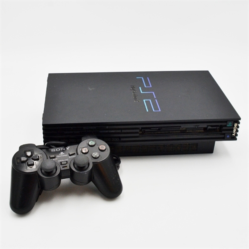 Playstation 2 FAT Konsol - Sort - SNR FC3833640 (C Grade) (Genbrug)